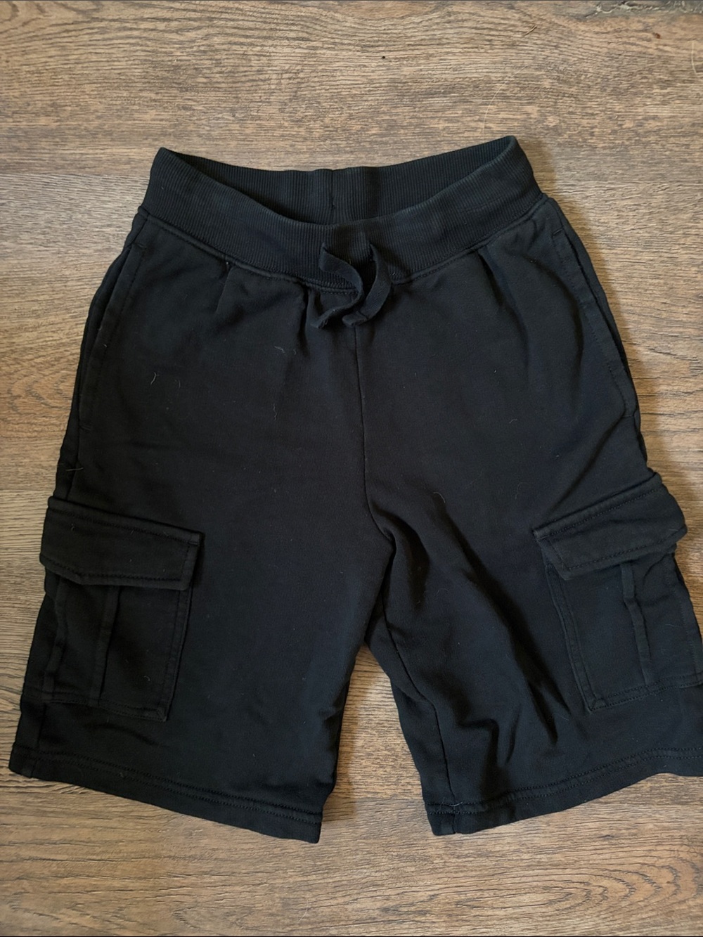 Hanna Andersson Black Cargo Knit Shorts